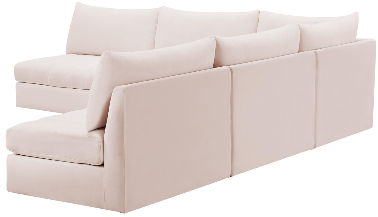 Jacob Pink Velvet Modular Sectional - Royal Furniture & Gifts (MI) - Multi Location
