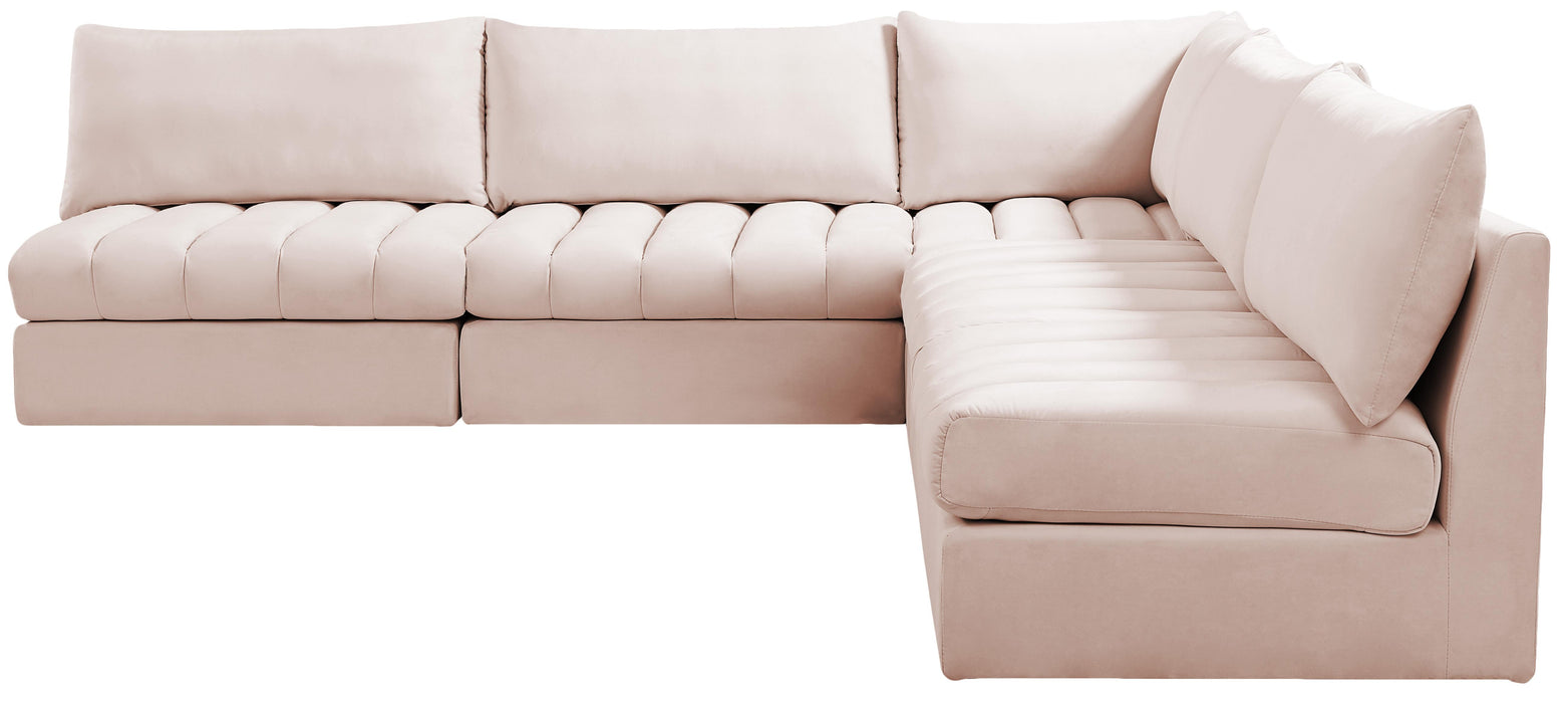 Jacob Pink Velvet Modular Sectional - Royal Furniture & Gifts (MI) - Multi Location