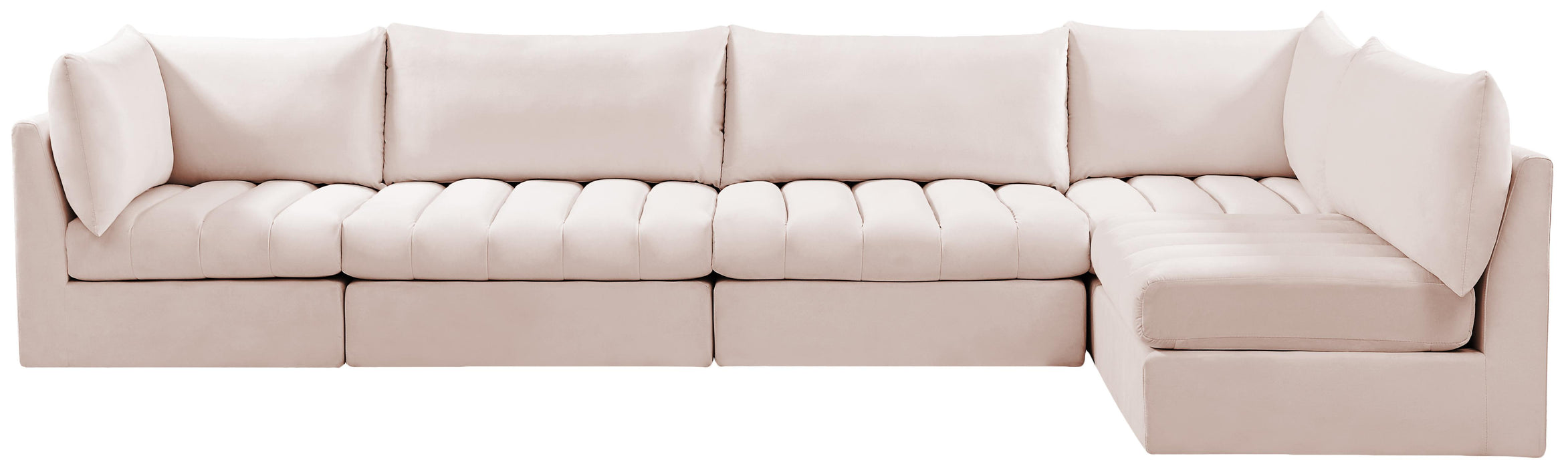 Jacob Pink Velvet Modular Sectional - Royal Furniture & Gifts (MI) - Multi Location