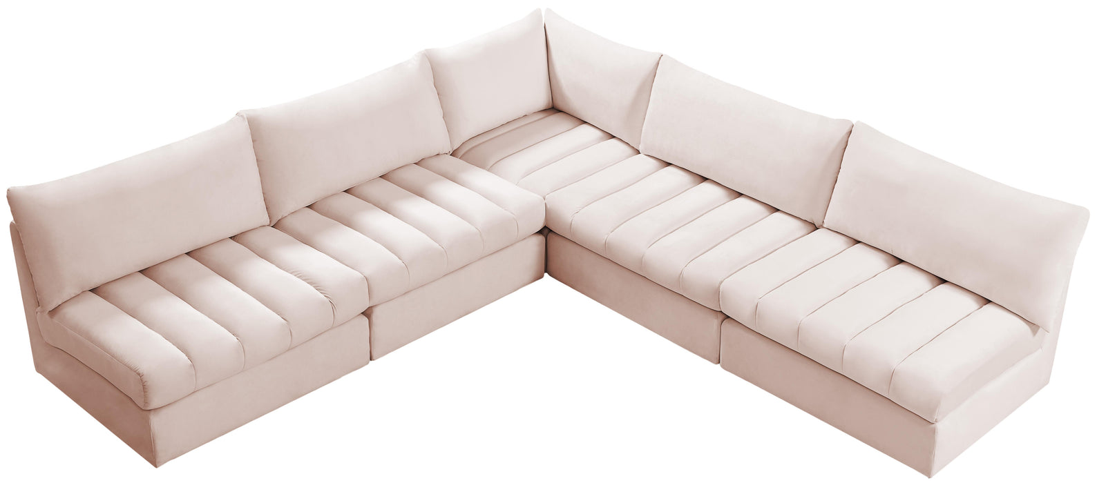 Jacob Pink Velvet Modular Sectional - Royal Furniture & Gifts (MI) - Multi Location