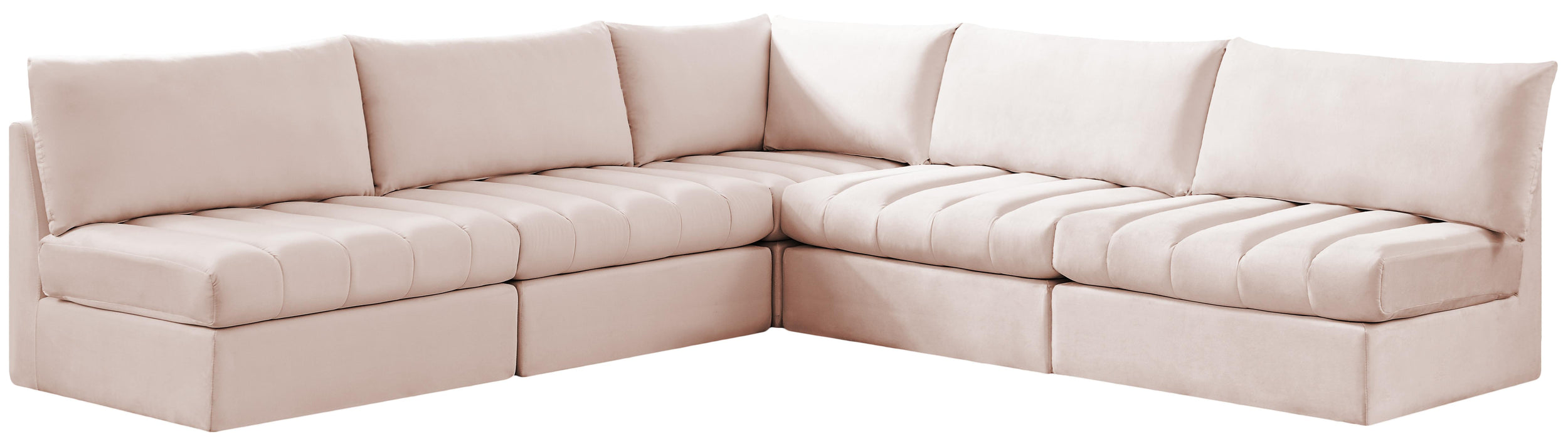 Jacob Pink Velvet Modular Sectional - Royal Furniture & Gifts (MI) - Multi Location