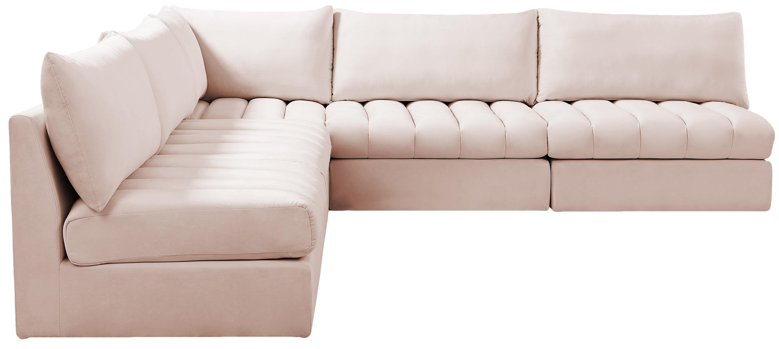 Jacob Pink Velvet Modular Sectional - Royal Furniture & Gifts (MI) - Multi Location