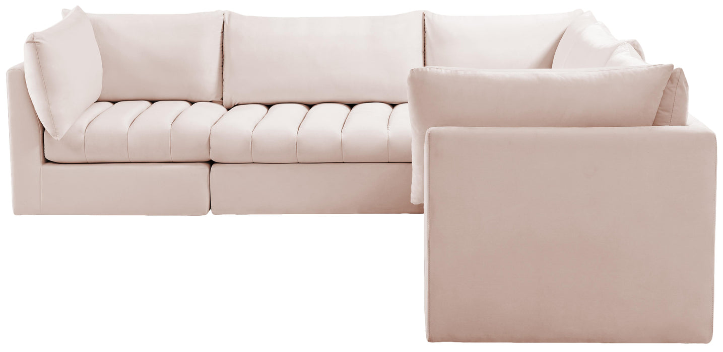 Jacob Pink Velvet Modular Sectional - Royal Furniture & Gifts (MI) - Multi Location