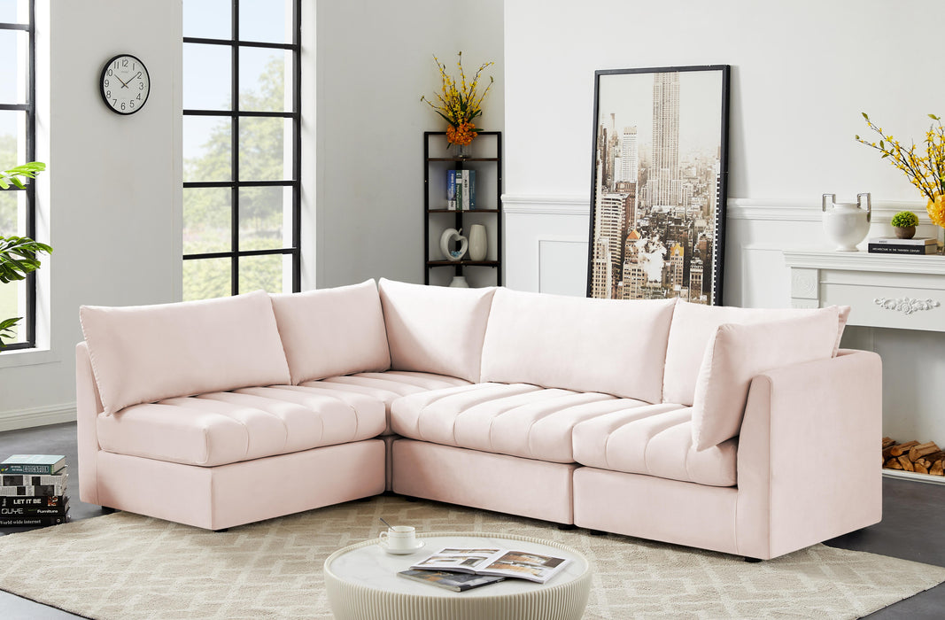 Jacob Pink Velvet Modular Sectional - Royal Furniture & Gifts (MI) - Multi Location