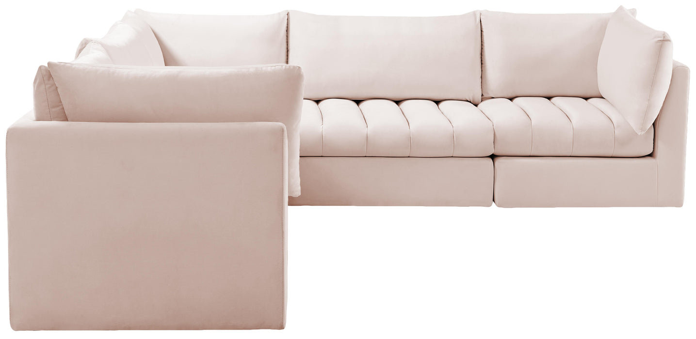 Jacob Pink Velvet Modular Sectional - Royal Furniture & Gifts (MI) - Multi Location