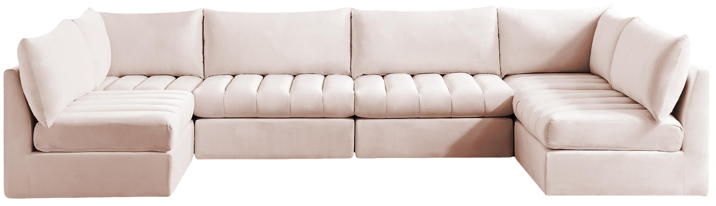 Jacob Pink Velvet Modular Sectional - Royal Furniture & Gifts (MI) - Multi Location