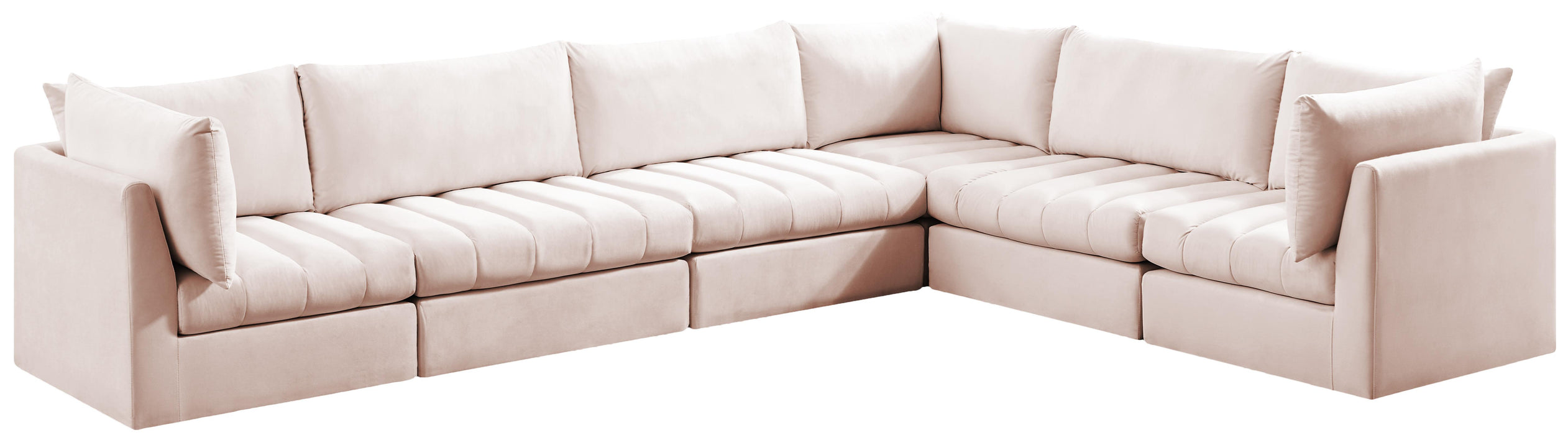 Jacob Pink Velvet Modular Sectional - Royal Furniture & Gifts (MI) - Multi Location
