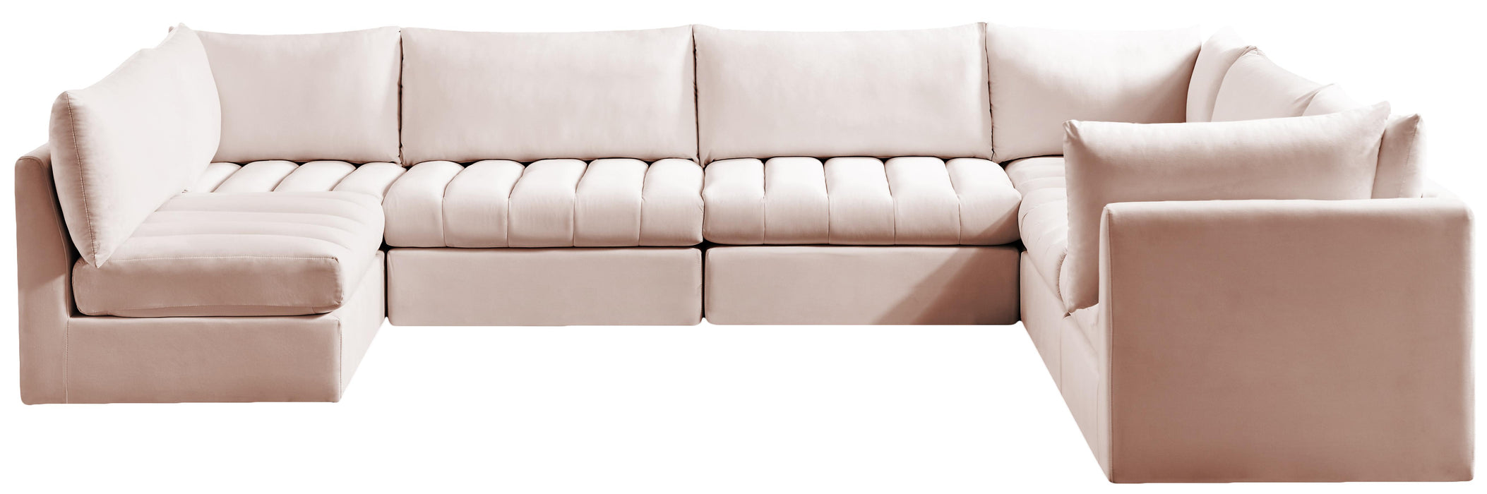 Jacob Pink Velvet Modular Sectional - Royal Furniture & Gifts (MI) - Multi Location