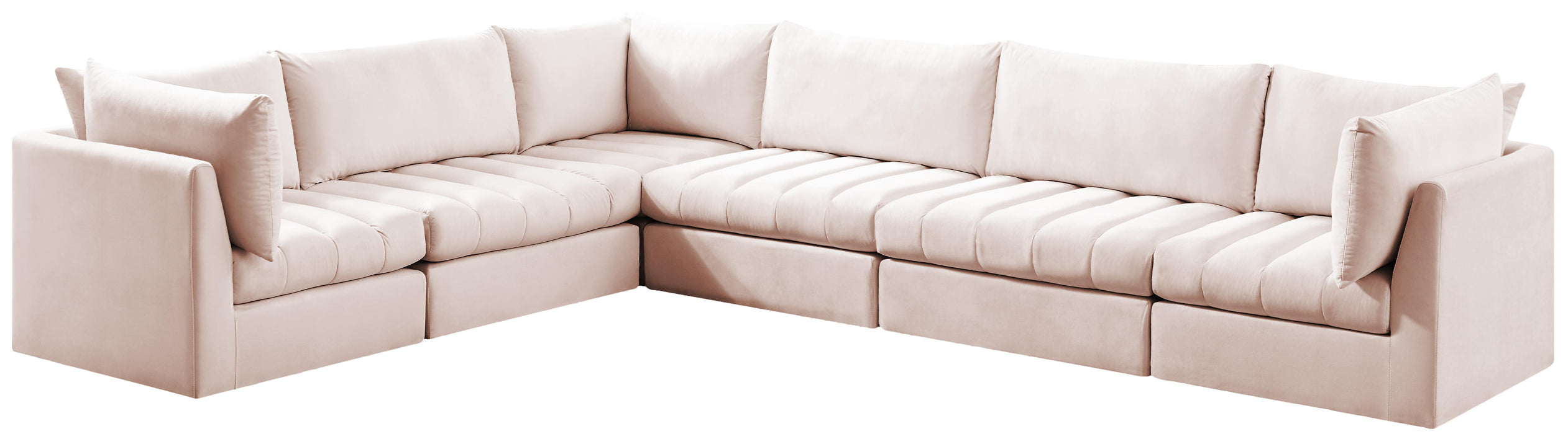 Jacob Pink Velvet Modular Sectional - Royal Furniture & Gifts (MI) - Multi Location