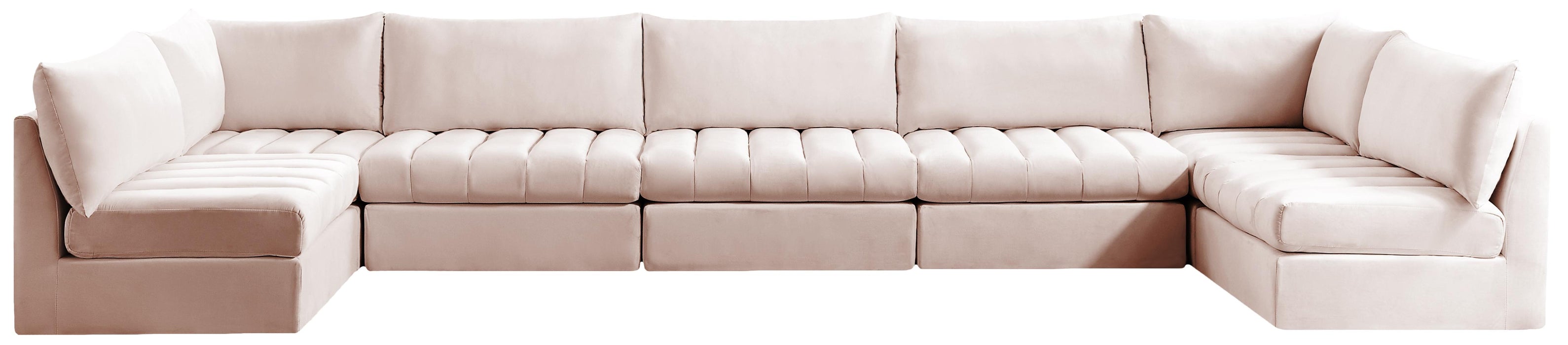 Jacob Pink Velvet Modular Sectional - Royal Furniture & Gifts (MI) - Multi Location