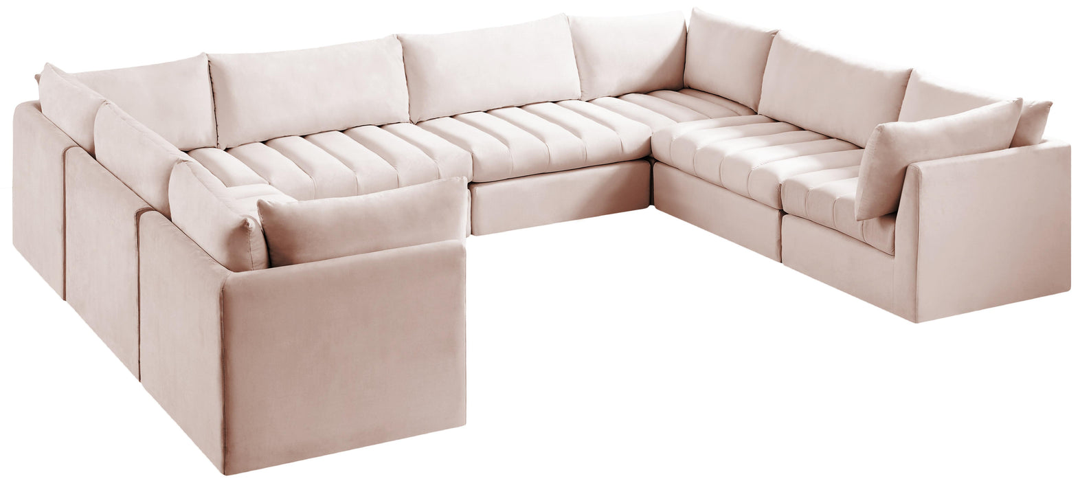 Jacob Pink Velvet Modular Sectional - Royal Furniture & Gifts (MI) - Multi Location