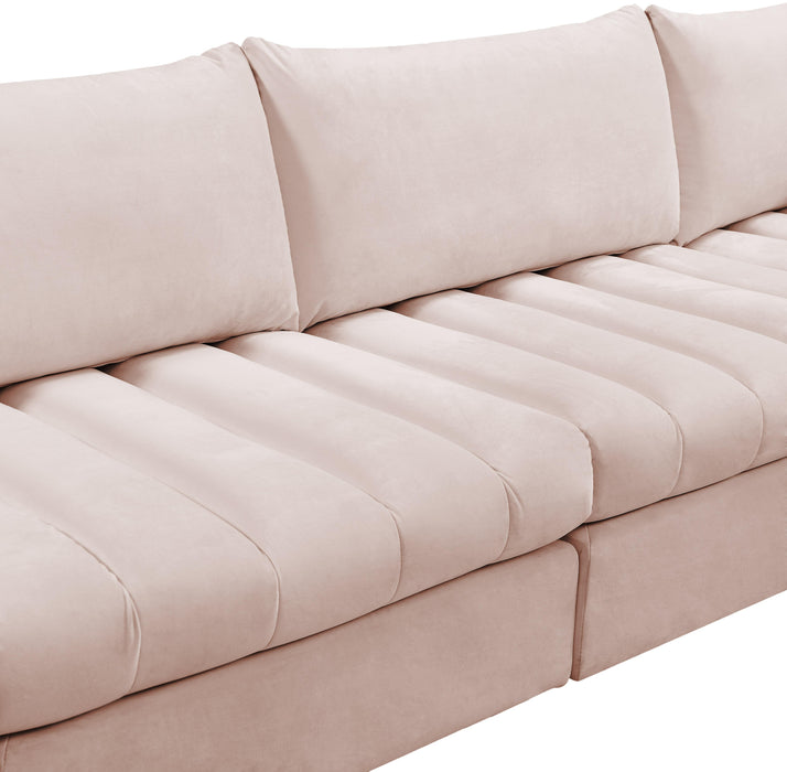 Jacob Pink Velvet Modular Sectional - Royal Furniture & Gifts (MI) - Multi Location