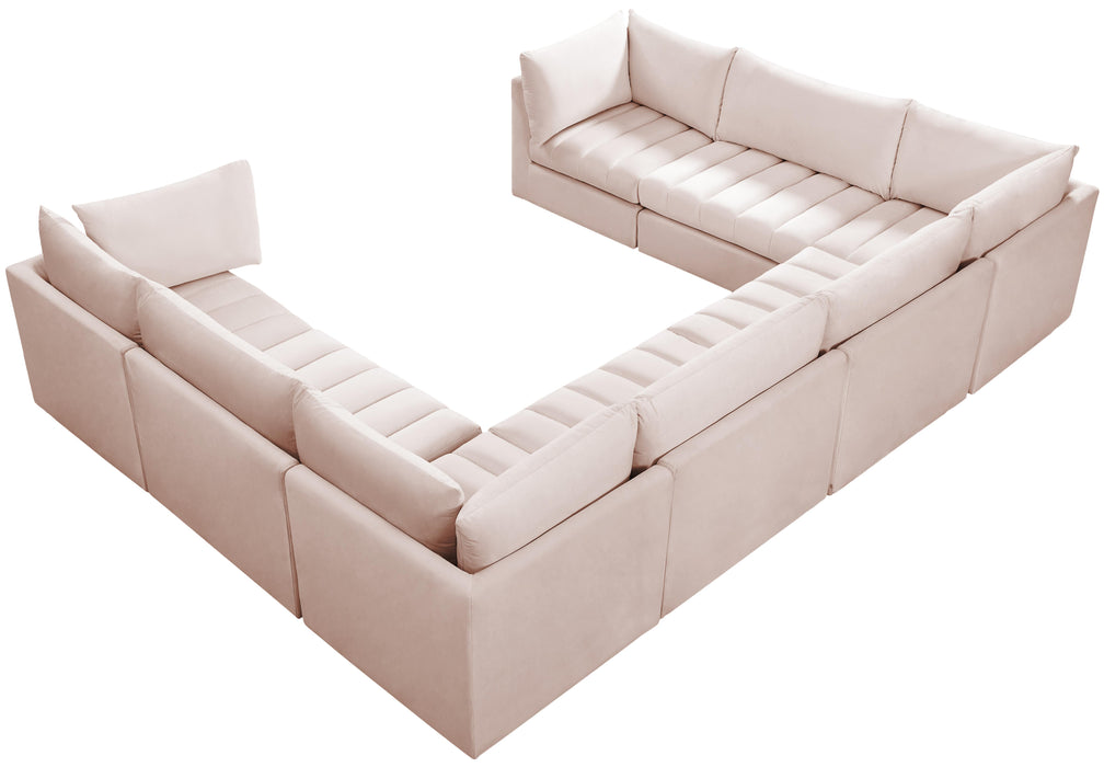 Jacob Pink Velvet Modular Sectional - Royal Furniture & Gifts (MI) - Multi Location