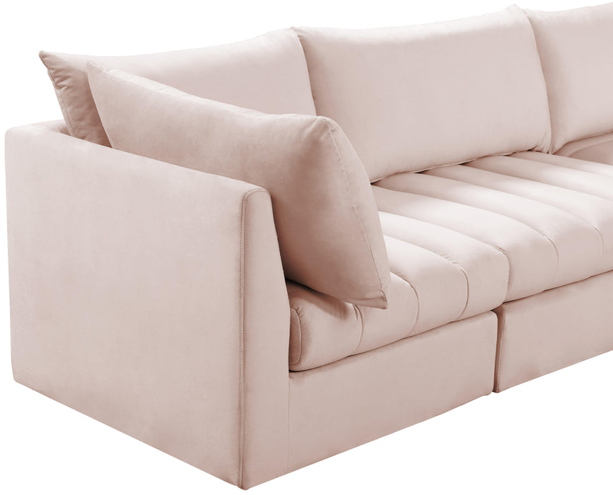 Jacob Pink Velvet Modular Sectional - Royal Furniture & Gifts (MI) - Multi Location
