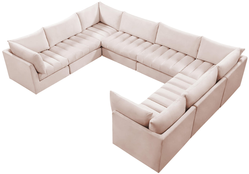 Jacob Pink Velvet Modular Sectional - Royal Furniture & Gifts (MI) - Multi Location