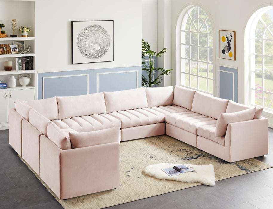 Jacob Pink Velvet Modular Sectional - Royal Furniture & Gifts (MI) - Multi Location