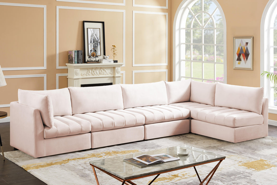 Jacob Pink Velvet Modular Sectional - Royal Furniture & Gifts (MI) - Multi Location
