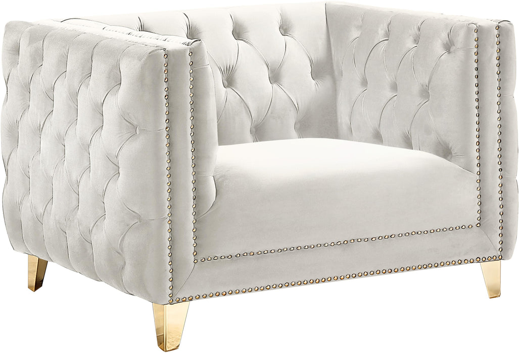 Michelle Cream Velvet Chair - Royal Furniture & Gifts (MI) - Multi Location