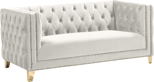 Michelle Cream Velvet Loveseat - Royal Furniture & Gifts (MI) - Multi Location