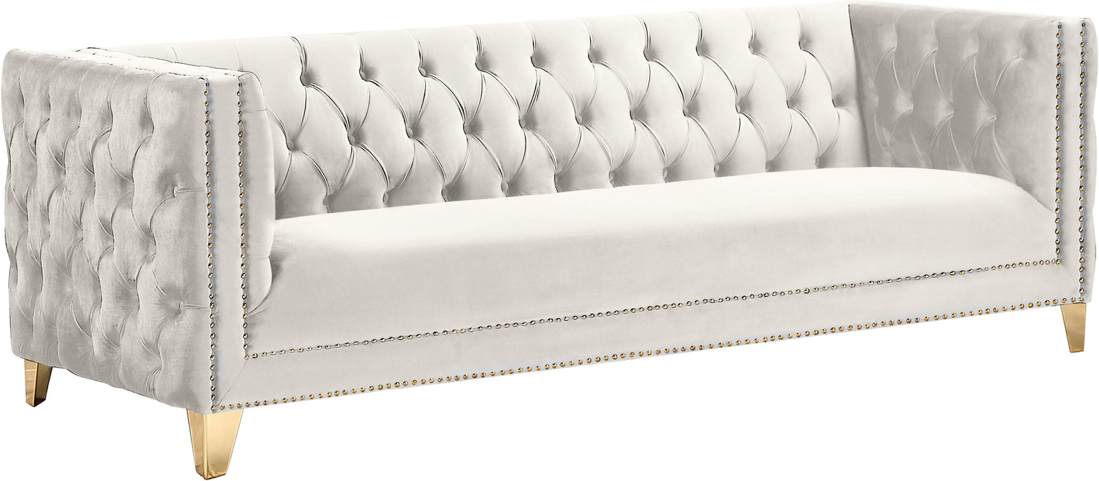 Michelle Cream Velvet Sofa - Royal Furniture & Gifts (MI) - Multi Location