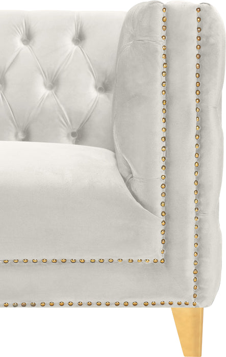 Michelle Cream Velvet Loveseat - Royal Furniture & Gifts (MI) - Multi Location