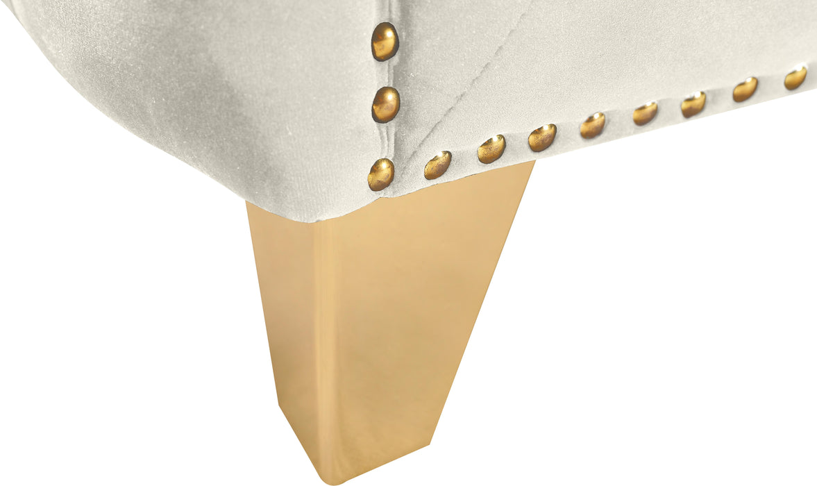 Michelle Cream Velvet Loveseat - Royal Furniture & Gifts (MI) - Multi Location