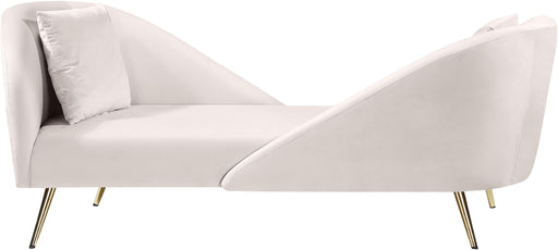 Nolan Cream Velvet Chaise - Royal Furniture & Gifts (MI) - Multi Location