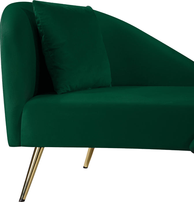 Nolan Green Velvet Chaise - Royal Furniture & Gifts (MI) - Multi Location