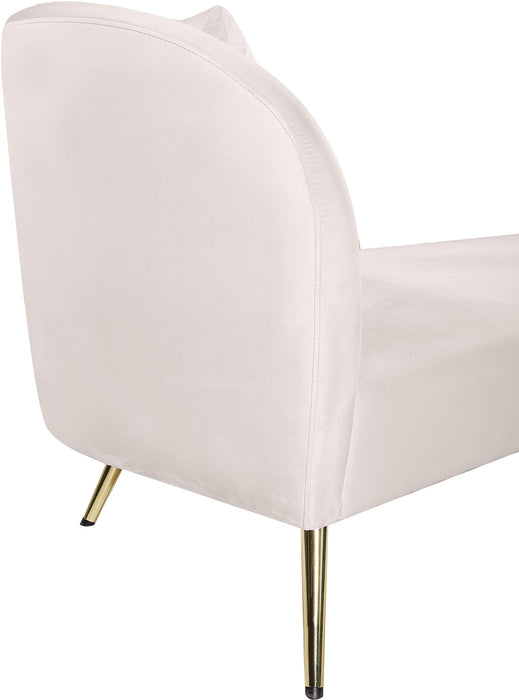 Nolan Cream Velvet Chaise - Royal Furniture & Gifts (MI) - Multi Location