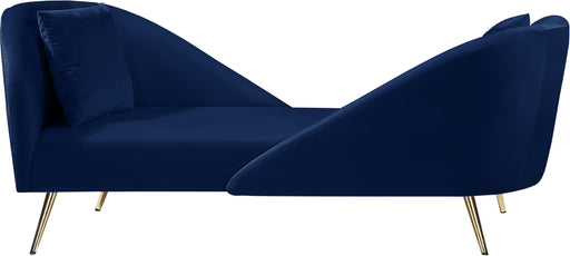 Nolan Navy Velvet Chaise - Royal Furniture & Gifts (MI) - Multi Location