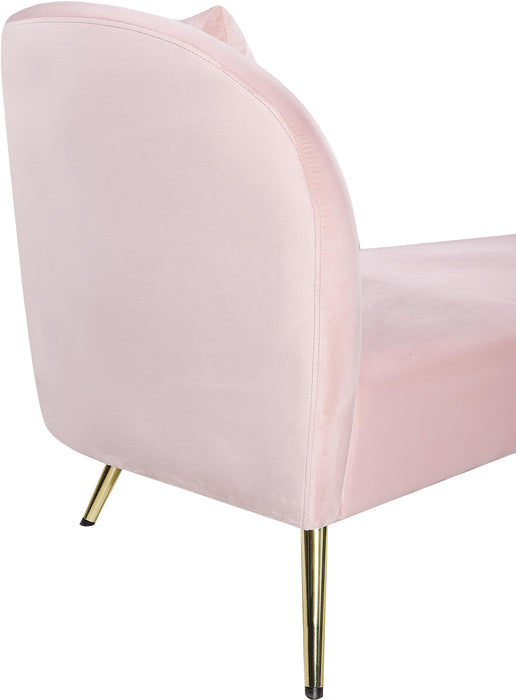 Nolan Pink Velvet Chaise - Royal Furniture & Gifts (MI) - Multi Location