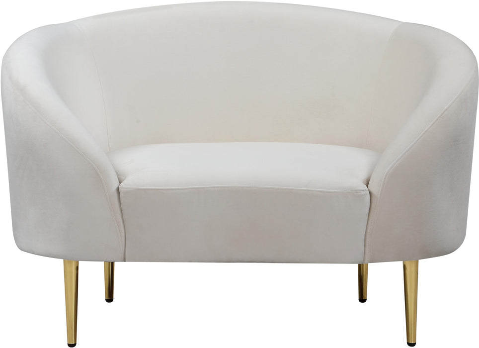 Ritz Cream Velvet Chair - Royal Furniture & Gifts (MI) - Multi Location