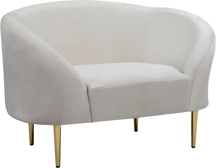 Ritz Cream Velvet Chair - Royal Furniture & Gifts (MI) - Multi Location