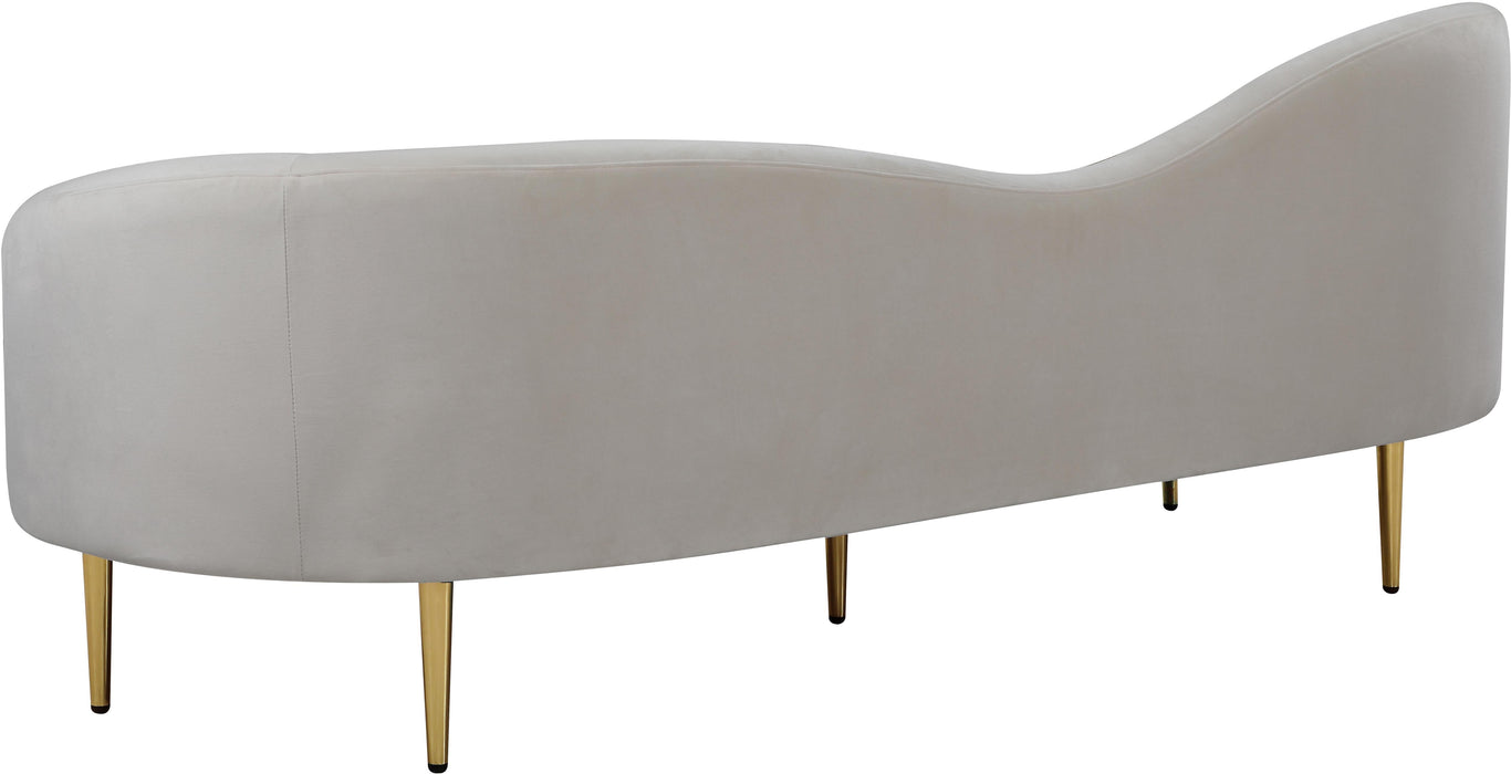 Ritz Cream Velvet Sofa - Royal Furniture & Gifts (MI) - Multi Location