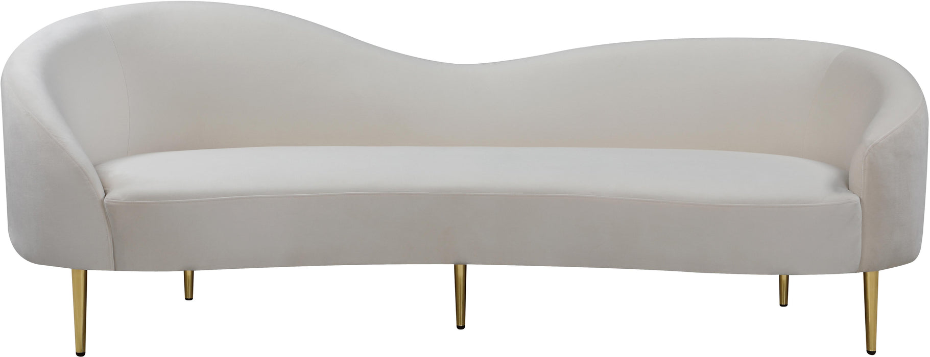 Ritz Cream Velvet Sofa - Royal Furniture & Gifts (MI) - Multi Location