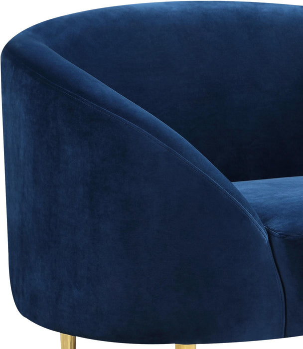 Ritz Navy Velvet Chair - Royal Furniture & Gifts (MI) - Multi Location