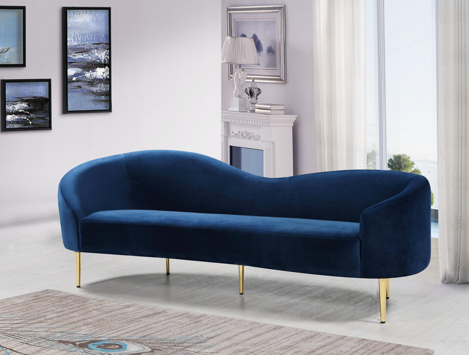 Ritz Navy Velvet Sofa - Royal Furniture & Gifts (MI) - Multi Location