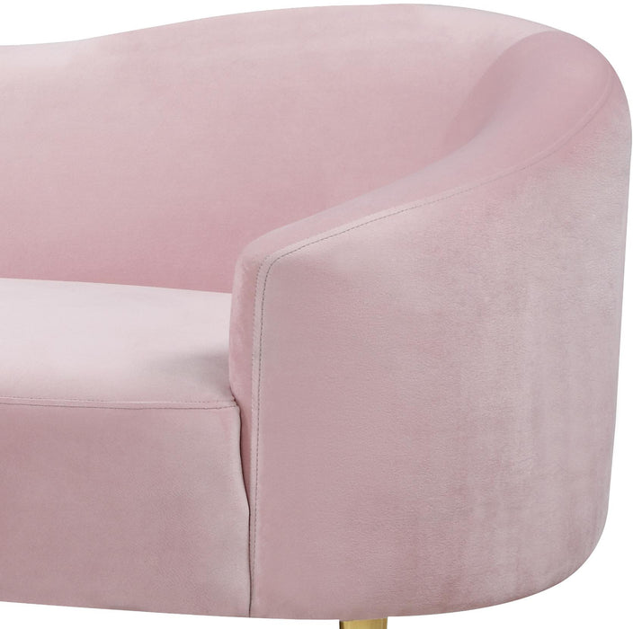 Ritz Pink Velvet Loveseat - Royal Furniture & Gifts (MI) - Multi Location