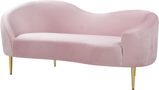 Ritz Pink Velvet Loveseat - Royal Furniture & Gifts (MI) - Multi Location
