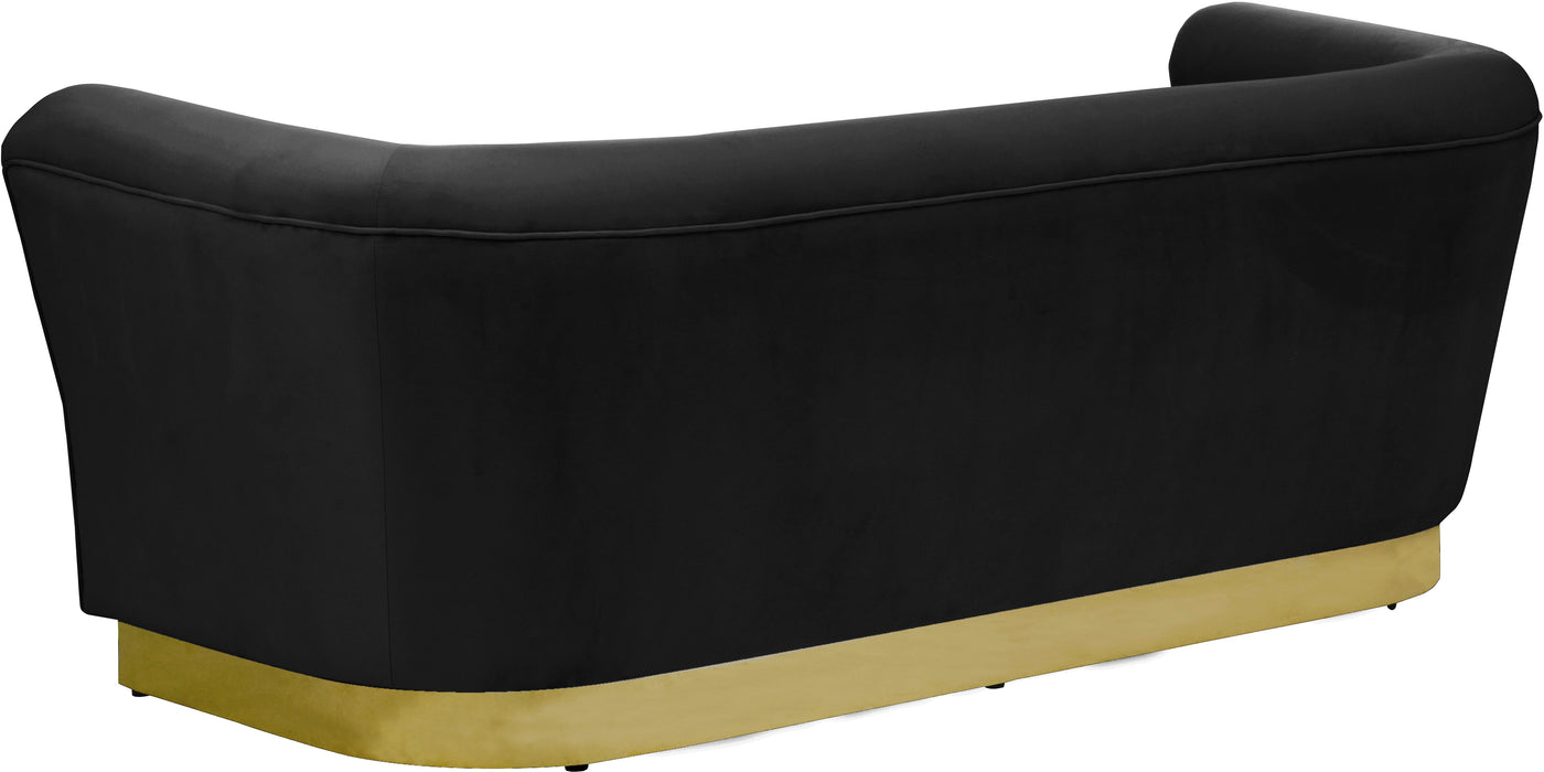 Bellini Black Velvet Sofa - Royal Furniture & Gifts (MI) - Multi Location