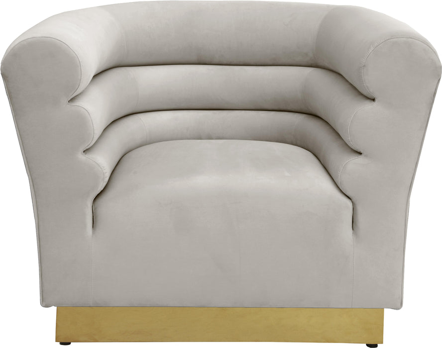 Bellini Cream Velvet Chair - Royal Furniture & Gifts (MI) - Multi Location