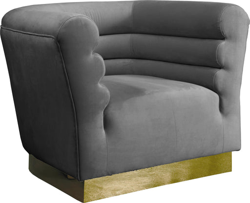 Bellini Grey Velvet Chair - Royal Furniture & Gifts (MI) - Multi Location