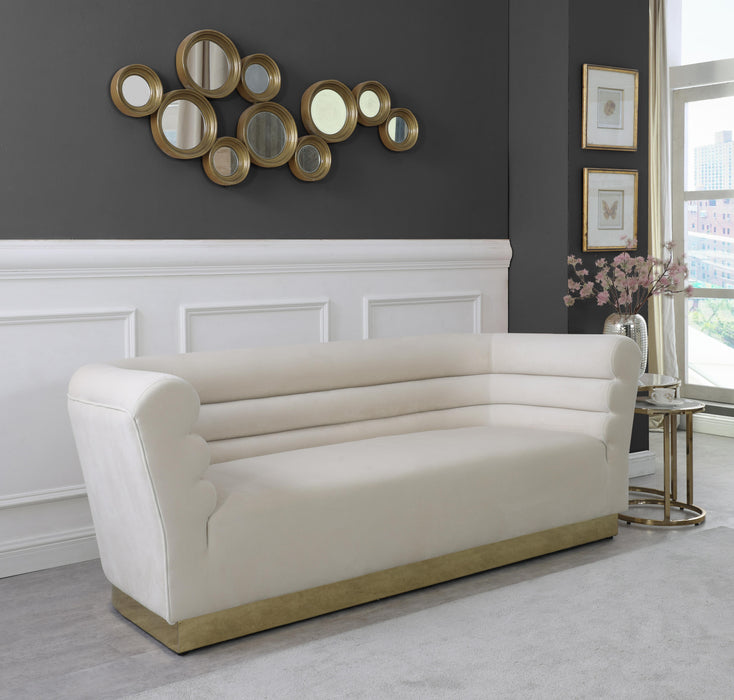 Bellini Cream Velvet Sofa - Royal Furniture & Gifts (MI) - Multi Location