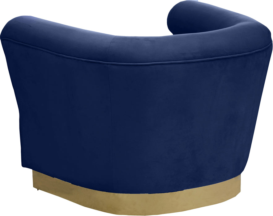 Bellini Navy Velvet Chair - Royal Furniture & Gifts (MI) - Multi Location