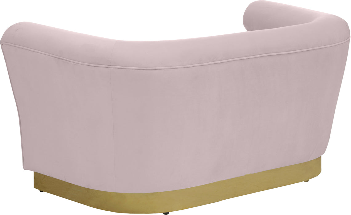 Bellini Pink Velvet Loveseat - Royal Furniture & Gifts (MI) - Multi Location