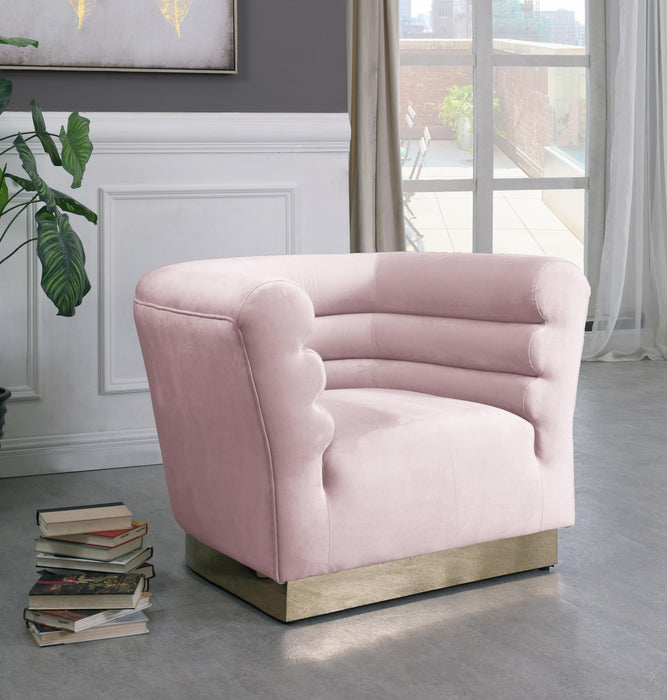 Bellini Pink Velvet Chair - Royal Furniture & Gifts (MI) - Multi Location