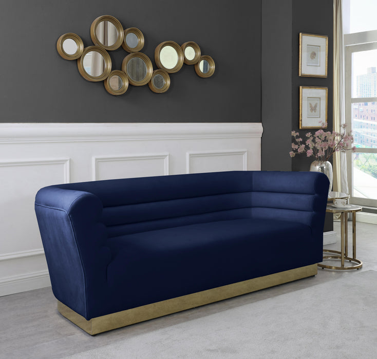 Bellini Navy Velvet Sofa - Royal Furniture & Gifts (MI) - Multi Location