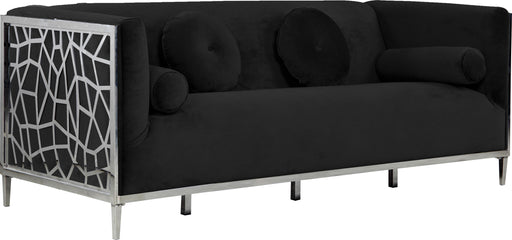 Opal Black Velvet Sofa - Royal Furniture & Gifts (MI) - Multi Location