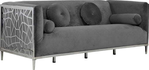 Opal Grey Velvet Sofa - Royal Furniture & Gifts (MI) - Multi Location