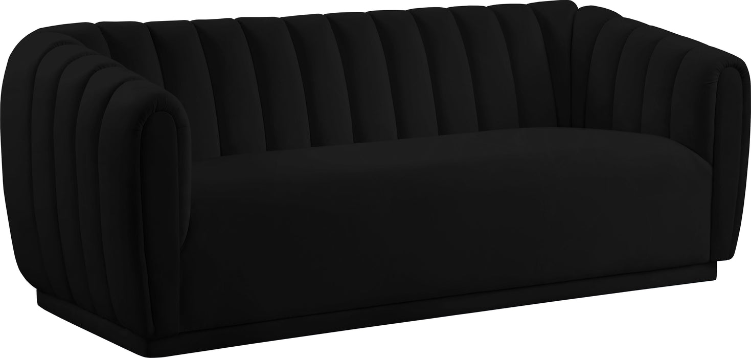 Dixie Black Velvet Sofa - Royal Furniture & Gifts (MI) - Multi Location